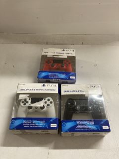 3 X PS4 DUALSHOCK 4 WIRELESS GAMING CONTROLLERS