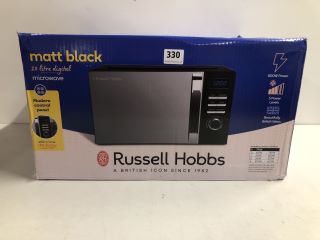 RUSSELL HOBBS MATT BLACK 20L DIGITAL MICROWAVE