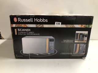 RUSSELL HOBBS SCANDI COMPACT GREY MANUAL MICROWAVE