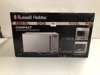 RUSSELL HOBBS COMPACT SILVER DIGITAL MICROWAVE