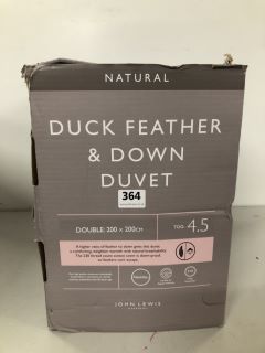 JOHN LEWIS & PARTNERS NATURAL DUCK FEATHER & DOWN DOUBLE DUVET