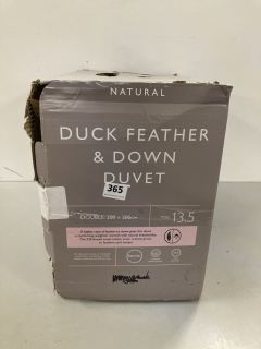 JOHN LEWIS & PARTNERS NATURAL DUCK FEATHER & DOWN DOUBLE DUVET