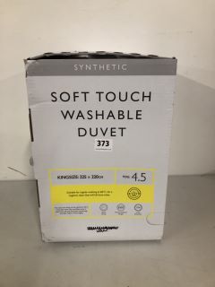 JOHN LEWIS & PARTNERS SYNTHETIC SOFT TOUCH WASHABLE DUVET 225 X 220CM