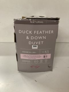 JOHN LEWIS & PARTNERS NATURAL DUCK FEATHER & DOWN DUVET 225 X 220CM