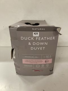 JOHN LEWIS & PARTNERS NATURAL DUCK FEATHER & DOWN DUVET 225 X 220CM