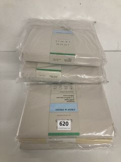 3 X ASSORTED JOHN LEWIS & PARTNERS PRODUCTS TO INCLUDE 2 X OXFORD BORDER PILLOWCASES