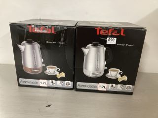 2X TEFAL COPPER TOUCH KETTLE