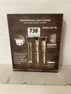 PROFESSIONAL HAIR CLIPPER WITH ADJUSTABLE BLADE CLIPPER - MODEL BZ-T99