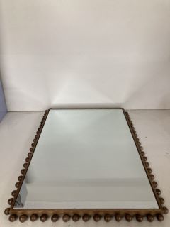 OAK FRAMED WALL MIRROR