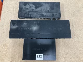 4 X NETGEAR SWITCHES