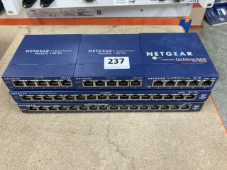 5 X NETGEAR GIGABIT SWITCHES