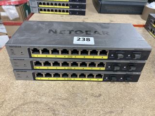 3 X NETGEAR PROSAFE GIGABIT SWITCHES