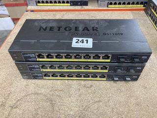 3 X NETGEAR PROSAFE GIGABIT SWITCHES