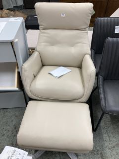 JOHN LEWIS EASE RECLINER CHAIR AND FOOTSTOOL RRP £948