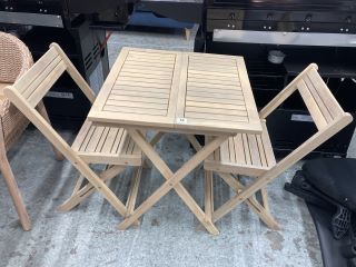 JOHN LEWIS ANYDAY WOODEN TWO SEATER BISTRO SET