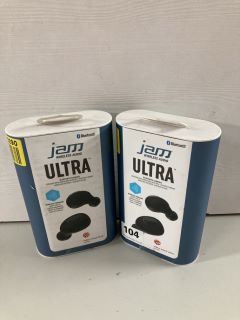 2 PAIRS OF JAM ULTRA WIRELESS EARBUDS