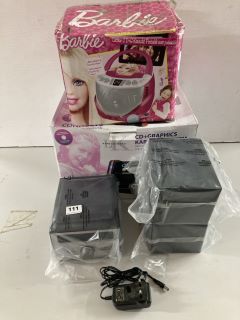 2 X KARAOKE MACHINES TO INCLUDE BARBIE ETC