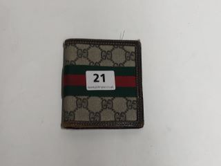 GUCCI GG MEN'S WALLET (VAT ONLY PAYABLE ON BUYERS PREMIUM)