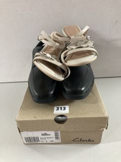 THREE PAIRS OF FOOTWEAR TO INCLUDE CLARKS SIZE 36