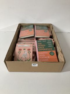 BOX OF ASSORTED BOOKS INC FIVE COPIES OF 'THE MIXED RACE EXPERIENCE'