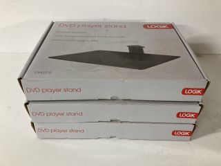 3 X LOGIK DVD PLAYER STANDS