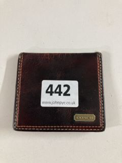 COACH COIN CASE (VAT ONLY PAYABLE ON BUYERS PREMIUM)