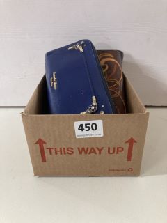 7 X WALLETS INC SAMANTHA THAVASA BLUE WALLET (VAT ONLY PAYABLE ON BUYERS PREMIUM)