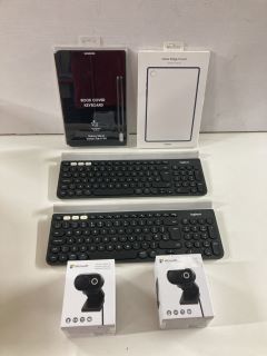 BOX OF TECH TO INCLUDE KEYBOARD FOLIO