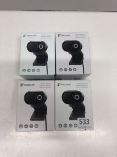 4 X MICROSOFT MODERN WEBCAMS