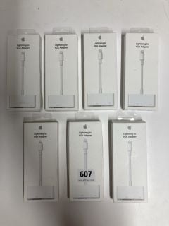 7 X APPLE LIGHTNING TO VGA ADAPTERS