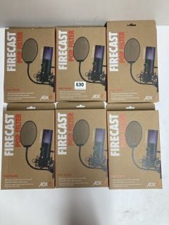 6 X FIRECAST POP FILTERS