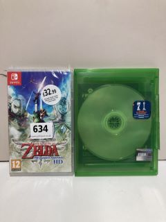 XBOX FIFA GAME AND A NINTENDO SWITCH ZELDA GAME