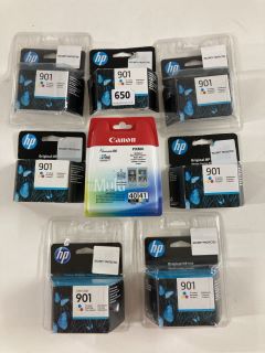 8 X HP 901 PRINTER INK CARTRIDGES