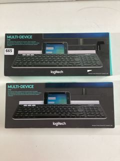 2 X LOGITECH MULTI DEVICE KEYBOARDS