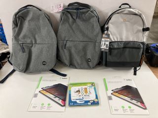 BOX OF LAPTOP BACKPACKS TO INCLUDE GOJI