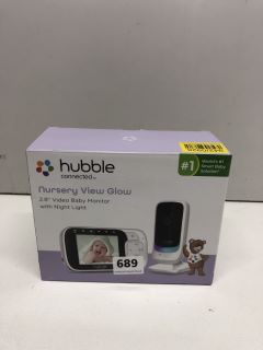 HUBBLE NURSERY VIEW GLOW VIDEO BABY MONITOR