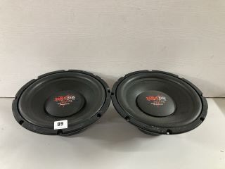 2 X RAGE OF BASS PREDATOR SPEAKERS