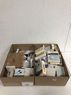 BOXES OF ASSORTED ITEMS INC 5M TELEPHONE EXTENSION CABLE