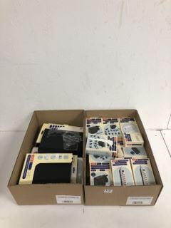 BOXES OF ASSORTED ITEMS INC TABLET CASES