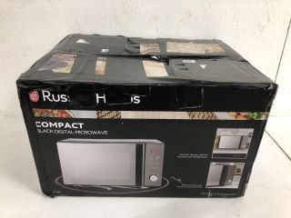 RUSSELL HOBBS COMPACT BLACK DIGITAL MICROWAVE