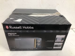 RUSSELL HOBBS GROOVE 17 LITRE GREY MANUAL MICROWAVE