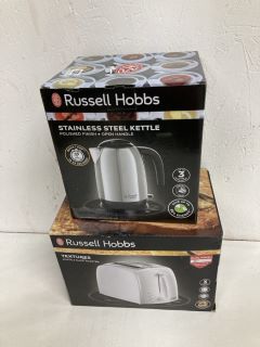 RUSSELL HOBBS KETTLE AND TOASTER