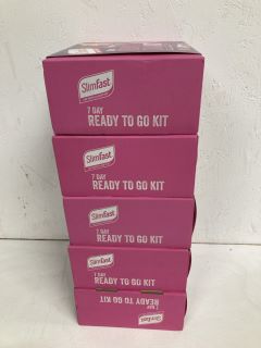 5 X SLIMFAST 7 DAY READY TO GO KITS (BBE 08/2024)