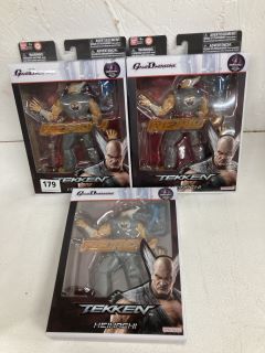 3 X TEKKEN HEIHACHI ACTION FIGURES