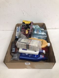 BOX OF ASSORTED ITEMS INC NIVEA RICH NOURISHING BODY LOTION