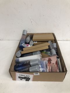 BOX OF ASSORTED ITEMS INC REVLON PROFESSIONAL EQUAVE