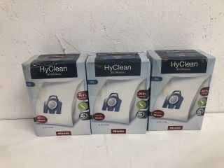 3 X MIELE HYCLEAN 3D EFFICIENCY