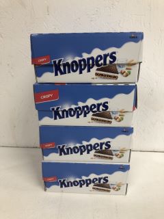 4 X BOX OF KNOPPERS CRISPY (BBE 23.12.24)