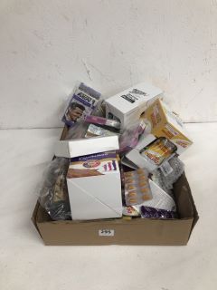 BOX OF ASSORTED ITEMS INC SKINNY TAN TAN & TONE SELF-TANNING OIL