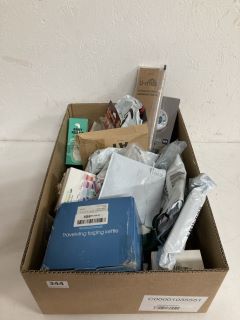 BOX OF ASSORTED ITEMS INC TRAVELLING FOLDING KETTLE